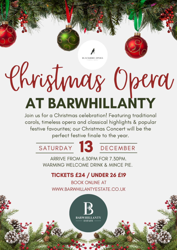 An Evening of Festive Opera at Barwhillanty House